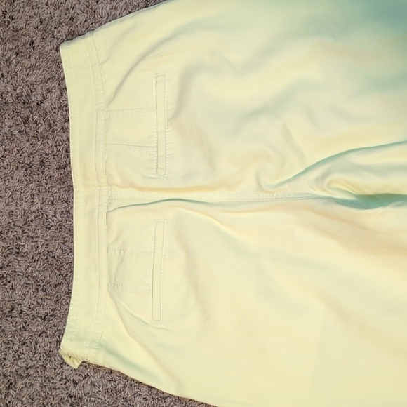 Talbots Sailor Capris Wide Leg Cropped Capri Pants  Bright Lemon Sz 6P - Picture 7 of 10